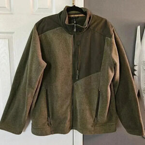 All in Motion Jacket XL Fleece Full Zip Polartec Green